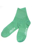 JOLYN Crew Socks Two Pack - Pink + Green