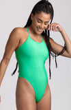 Solid Gabby Fixed-Back Onesie - Keylime