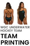 WGC Underwater Hockey Printing