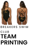 Breakers Swim Club Printing