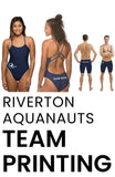 Riverton Aquanauts Swim Club Printing