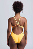 Contrast Perry Fixed-Back Onesie - Mango