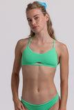 Solid Nikki Tie-Back Top - Keylime