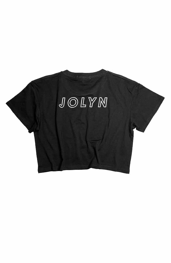 JOLYN Cropped Rep Tee - Black