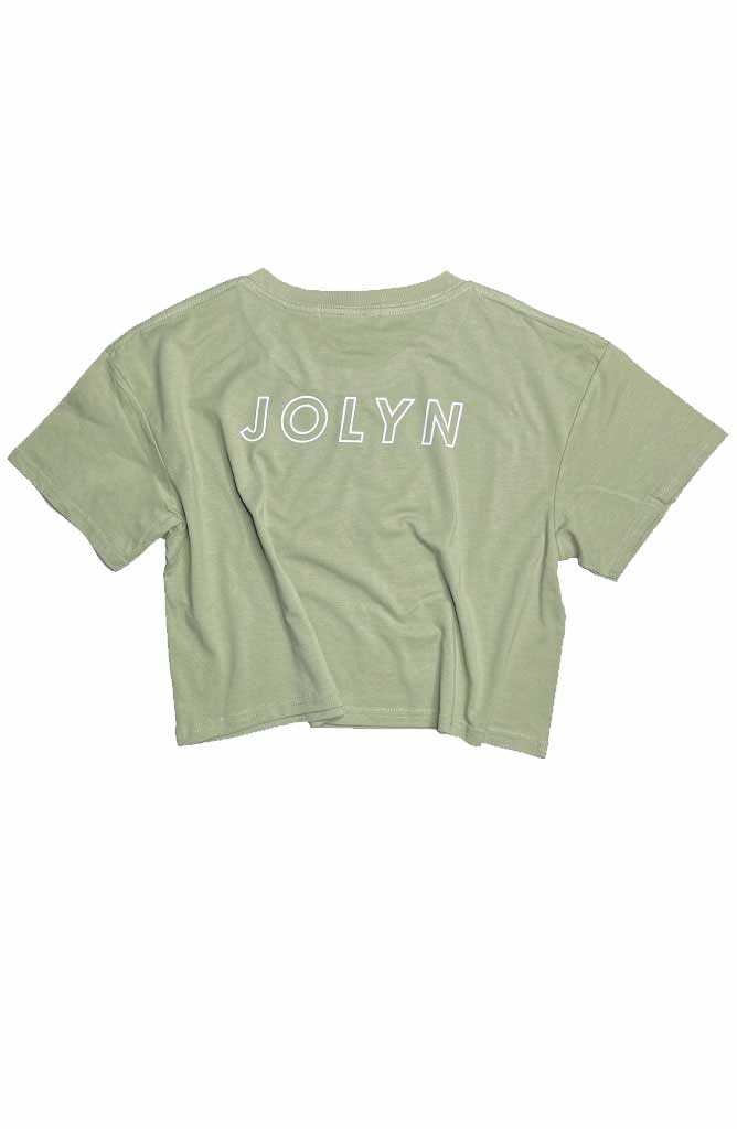 JOLYN Cropped Rep Tee - Pistachio