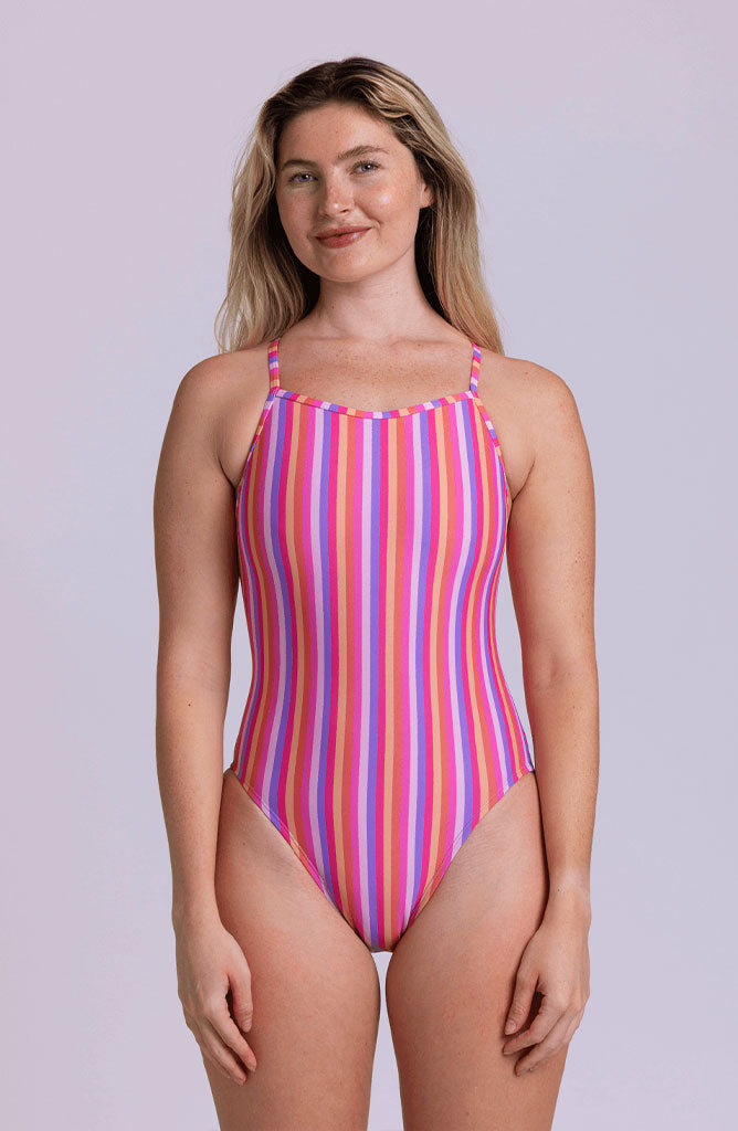 Printed Perry Fixed-Back Onesie - Trixi