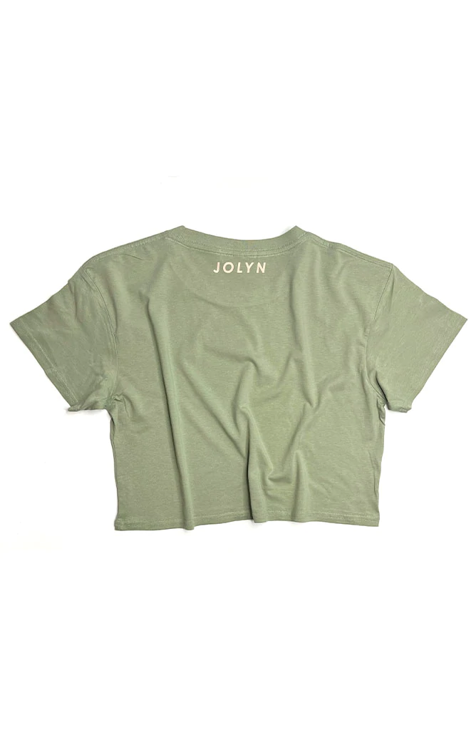 JOLYN Cropped Rep Tee - Pistachio
