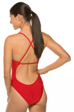 Scotty Fixed-Back Onesie - Red