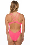 Murray Fixed-Back Onesie - Hot Pink
