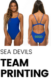 Sea Devils Swim Club Printing