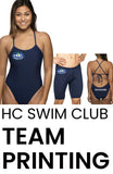 HC Swim Club Printing