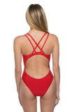Murray Fixed-Back Onesie - Red